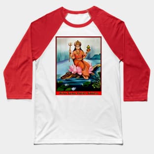 Hindu Goddess Ganga Mather Print Baseball T-Shirt